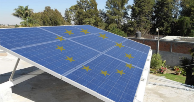 EU solar panel flag