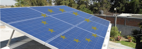 EU solar panel flag