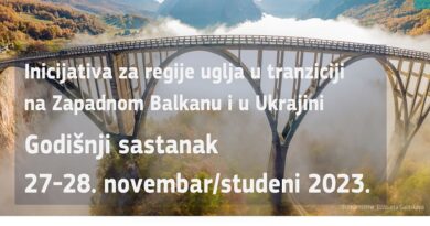 Poziv na godišnji sastanak Inicijative za regije uglja u tranziciji na Zapadnom Balkanu