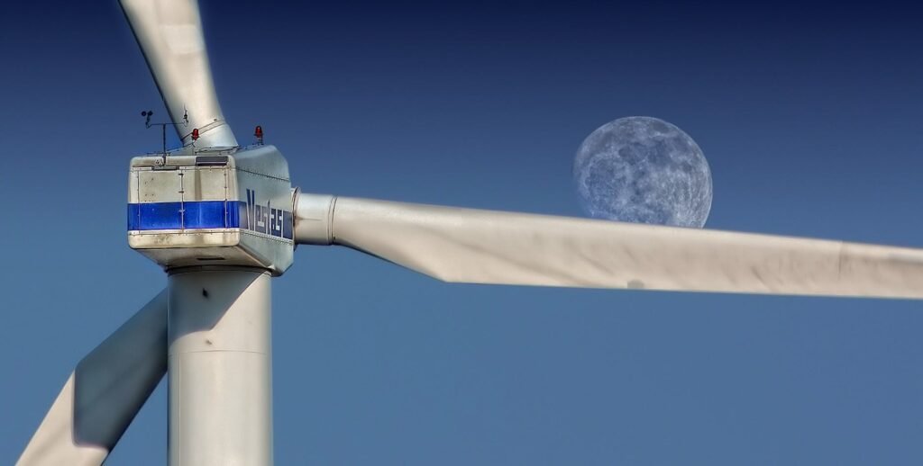 gray metal wind turbine