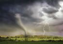 lightning and tornado hitting village