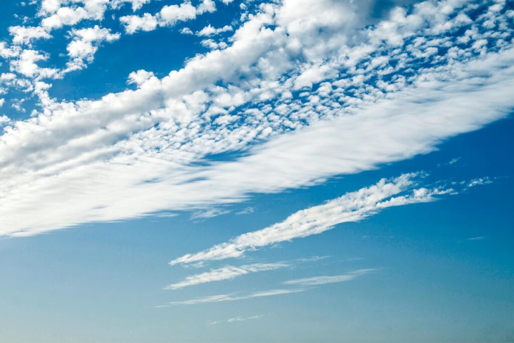 clouds on blue sky