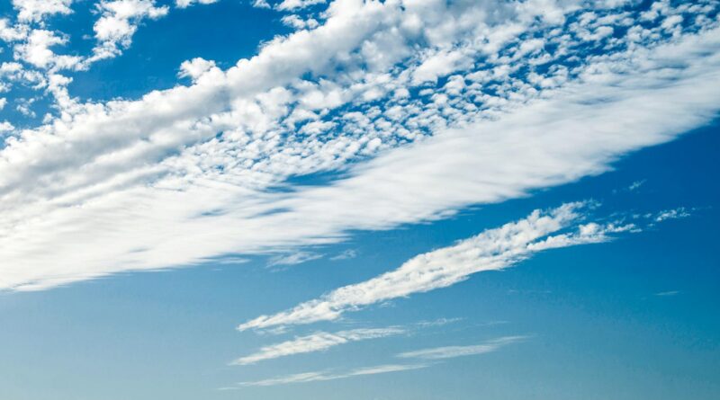 clouds on blue sky