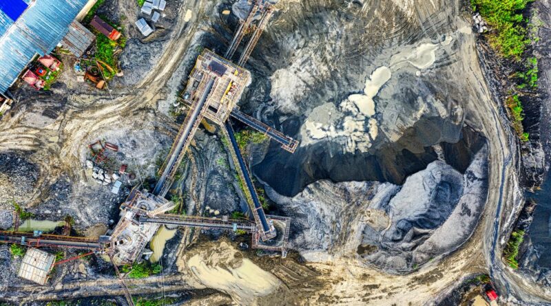 top view of a mine