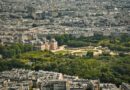 aerial view of luxembourg gardens in paris