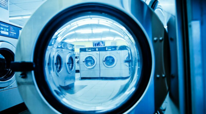 front load washing machines in coin laundry
