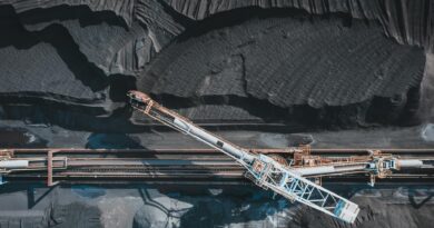 industrial machinery working with coal