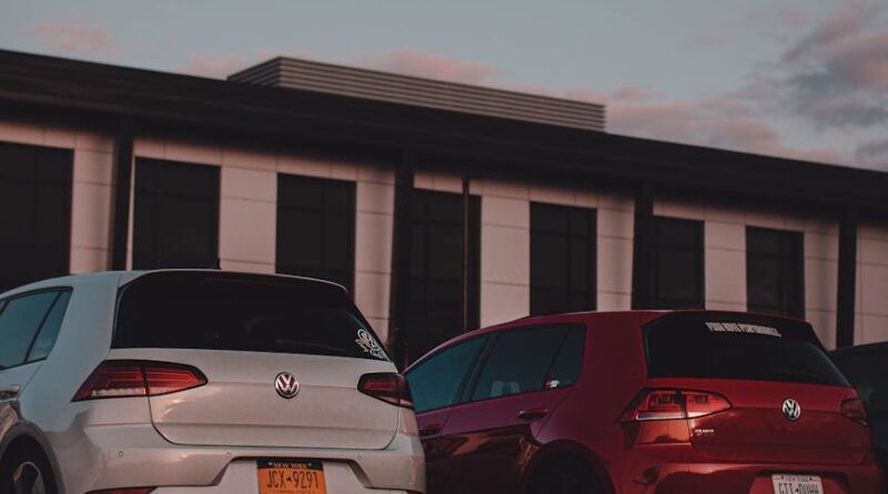 volkswagen cars in the parking lot