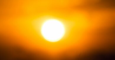 sun during sunset