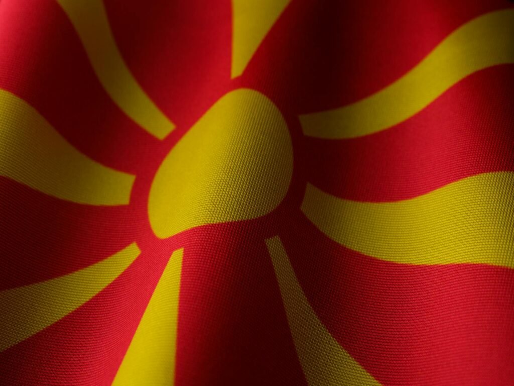 flag of north macedonia