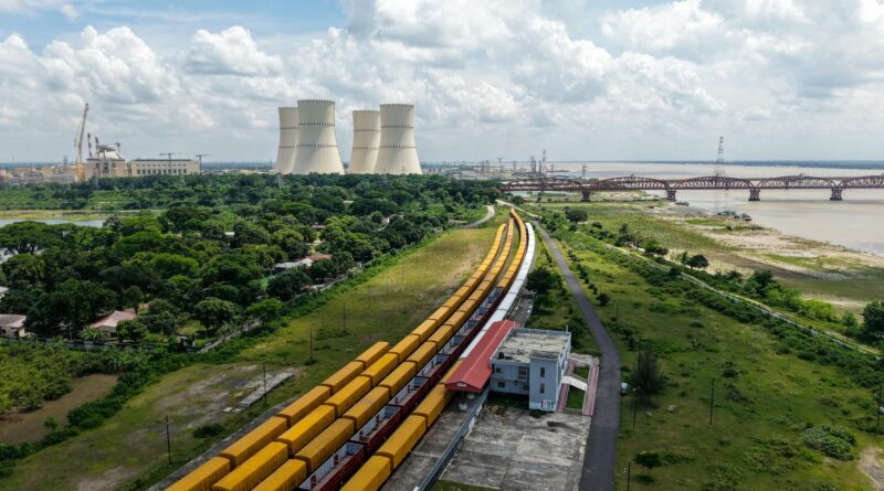 aerial view of rooppur nuclear power plant bangladesh