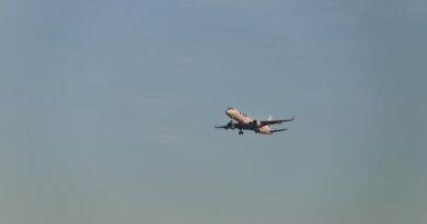 photo of an airbus in the sky