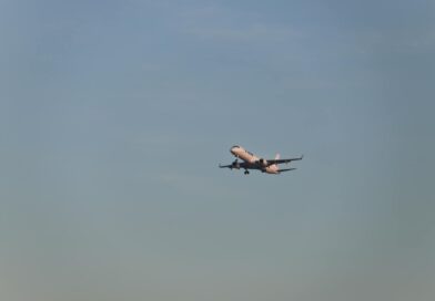 photo of an airbus in the sky
