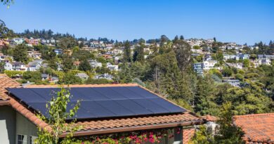 a house with solar panel on the roof