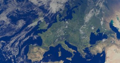 stunning satellite view of europe